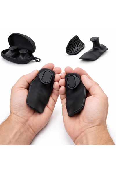 Gainzz Mânere din silicon pentru palme – Protecție și prindere fără mănuși (S...