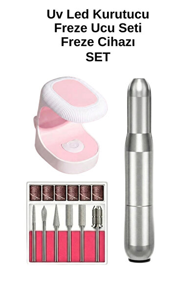 ELLEA NAIL مجموعة أدوات تلميع الأظافر بالأشعة فوق البنفسجية الصغيرة وفريزر ال...