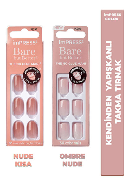 Impress Kendinden Yapışkanlı Takma Tırnaklar 2li Paket