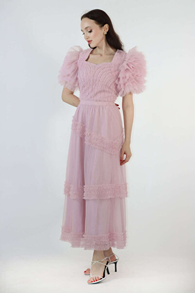 2TRENDY pink tulle skirt