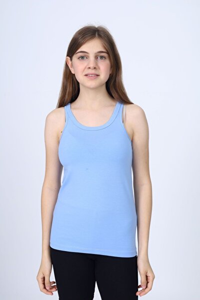 Toontoy Girl's Crew Neck Basic Undershirt