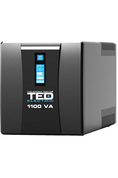 TED Electric UPS 1100VA/600W LCD Line Interactive AVR 4 schuko USB Management