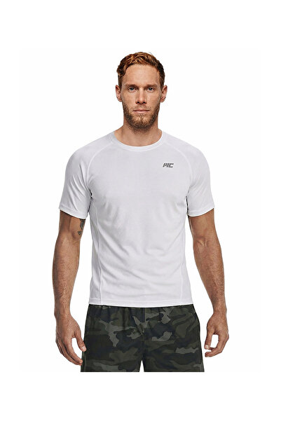 MUSCLECLOTH Running Kısa Kollu T-Shirt Beyaz