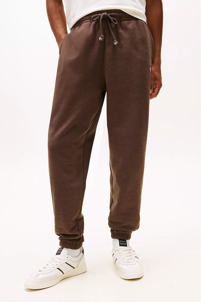 Tommy Hilfiger Men's Jogger Sweatpants with Badge Detail - Brown