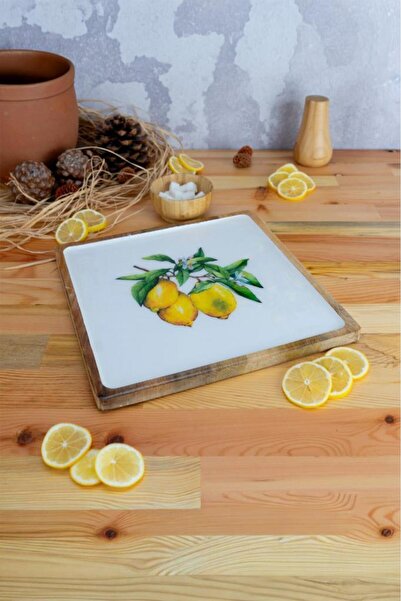 Bambum Kangura - Mango Ağacından Kare Tepsi Limon Büyük