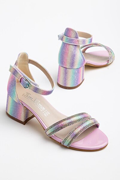 Pabuçland Sandale cu toc pentru fete, foarte elegante, pentru zi cu zi, panto...