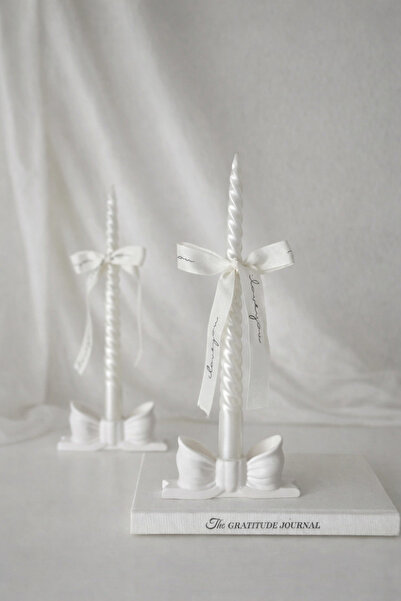 Şamdan Ev Dekorasyonu Pinterest 2li Fiyonk Şamdan, Mumluk, Kurdele 2'li, Ev H...