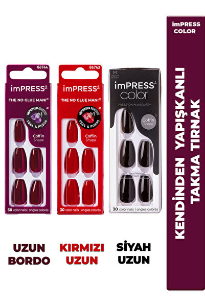 Impress Kendinden Yapışkanlı Takma Tırnaklar IMC510-511-512
