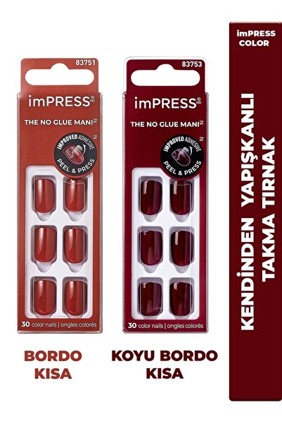 Impress Kendinden Yapışkanlı Takma Tırnaklar KIMC12-14