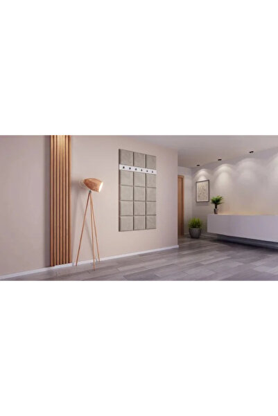 Mobila ABC Hall Coat Rack Klaus VII, White/Light Gray