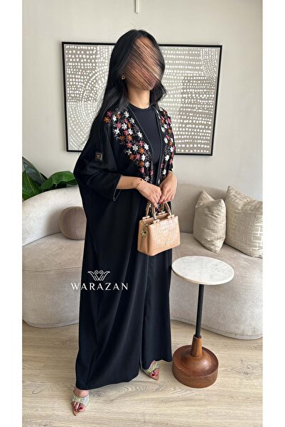 Warazan Practical abaya, bisht, computer embroidery, Eid colors