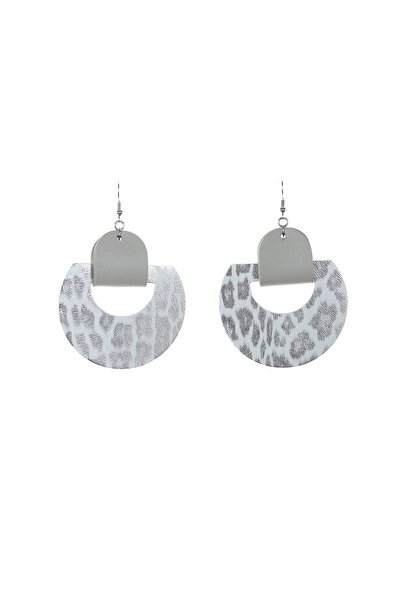 HAIArt Halo Earrings - Animal print + ochre