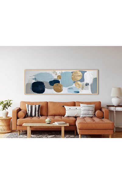 woodhomeworks Tek Parça Gerçek Ahşap Yatay Panorama Çerçeveli Tablo