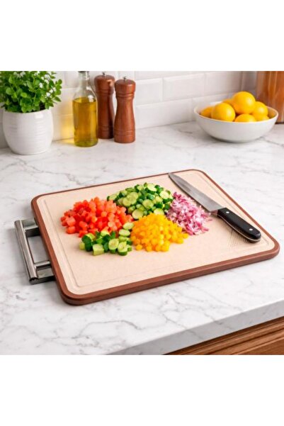 Generic Luxury Cutting Board with Stainless Steel Handle
