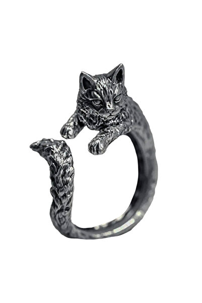 EFAYN.RO Delicate ring, cute cat pattern, universal size, adjustable, unisex,...