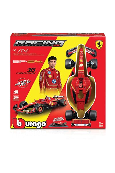 BBURAGO Machetă Formula Ferrari 1:24 #16 Charles Leclerc