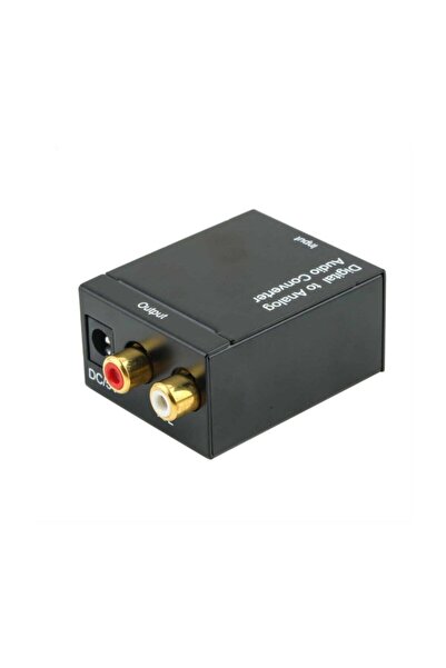 Tograt Digital To Analog Ses Çevirici Adaptör Stereo Rca Optik Toslink Dönüşt...