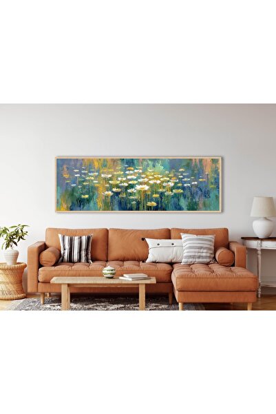 woodhomeworks Tek Parça Gerçek Ahşap Yatay Panorama Çerçeveli Tablo