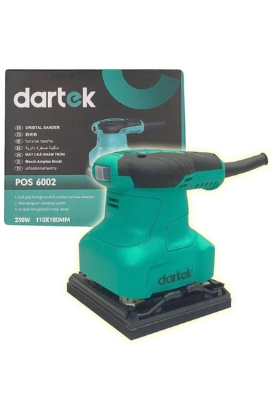 DARTEK POS‑6002 230W Finishing Sander – Compact Electric Sanding Tool (110×10...