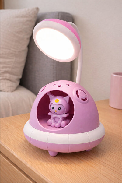 Arfseb Ayarlanabilir Boyunlu Projeksiyonlu Dekoratif Figürlü LED Gece ve Masa...