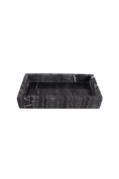 Generic Natural black marble tray size 22x12x4cm