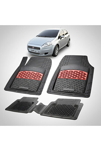 TEAMCAR Συμβατά πατάκια δαπέδου Fiat Punto II 1999-2010 | Κόκκινα