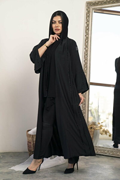 Warazan عباية راقية بتطريز ناعم