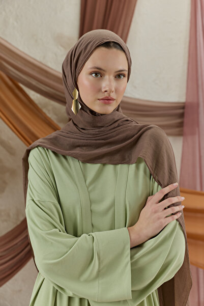 Qef Soft Line Cotton Shawl Tree Bark