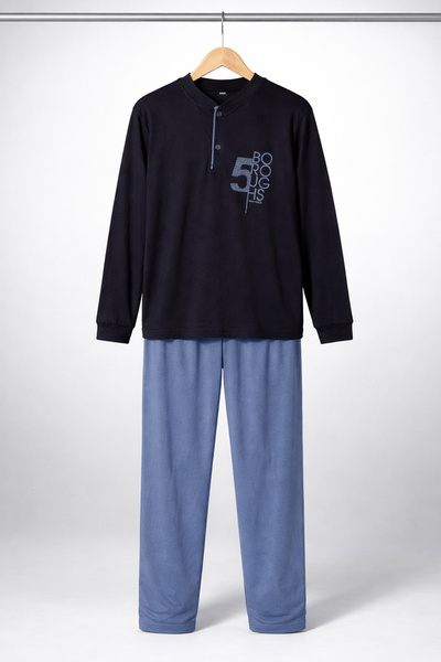 REMSA Момчешки комплект пижама от памучен джърси 4226 Тъмносин02