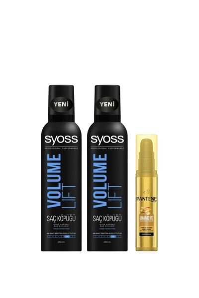 Syoss Pure Volume 250 ml Saç Köpüğü + Pantene Onarıcı ve Koruyucu Bakım Serumu