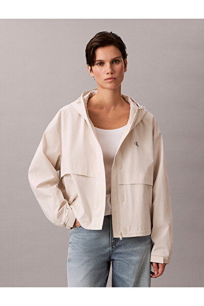 Calvin Klein Kadın Hooded Tech Kısa Yağmurluk Ceket
