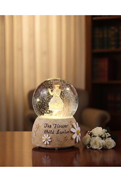 AYLİS Sevgiliye Özel Hediyelik Işıklı Kar Küresi - Dekoratif Cam Küre
