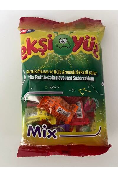 EKŞİ ekşiyüz karışık meyve ve kola aromalı sakız