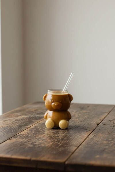 Anadolu Saray كوب على شكل دب لطيف مقاوم للحرارة (قطعة واحدة) |   كوب القهوة ا...