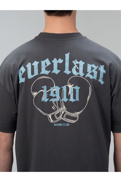 EVERLAST Συλλογή Graphic oversized Ανδρικό T-Shirt Smoked