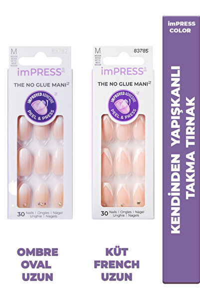 Impress Kendinden Yapışkanlı Takma Tırnaklar 2li Paket