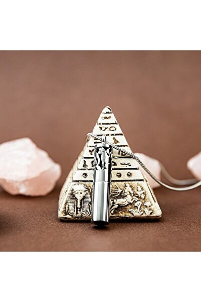 Ezera Pandantiv cilindric pentru aromaterapie pentru pisici cu lanț șarpe din...