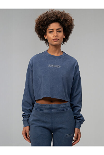 EVERLAST Giant Logo Oversize Indigo Women's Sweatshirt