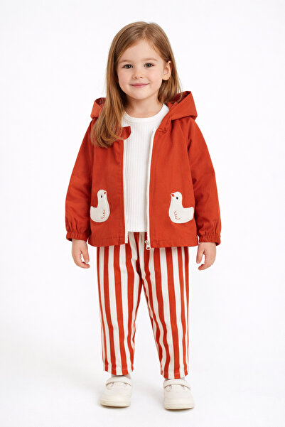 Harika KIDS Set jachetă din gabardină pentru fete – 100% bumbac, interior pie...