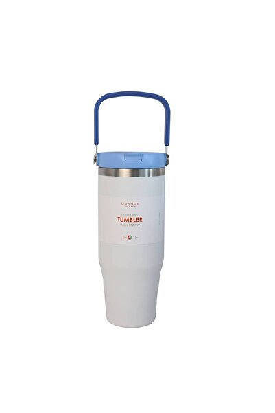 Orange Bed & Bath Tumbler | 946ml Heat-Retaining Mug