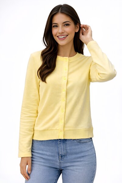 BLOUSE Yumuşak Dokulu Günlük Düğmeli Hırka