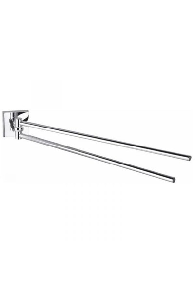 Kröner Double Towel Bar, Kroner, Square, Glossy Chrome