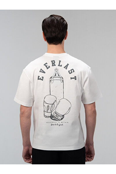 EVERLAST Graphic Collection Comfort Fit White Men's T-Shirt
