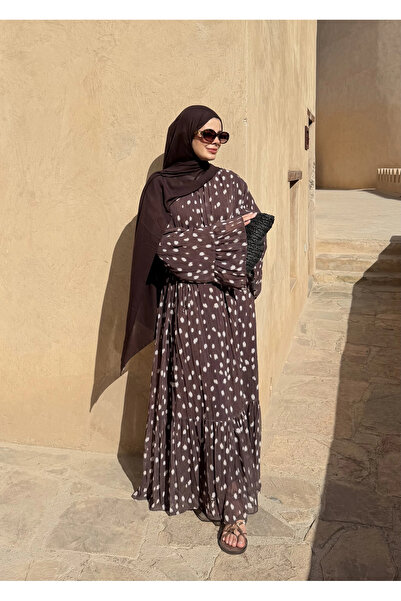 MODA AKSA BAMBİ DESEN NİZWA ELBİSE