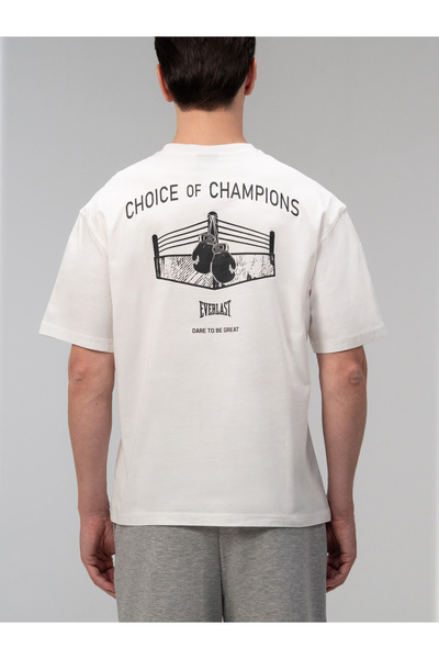 EVERLAST Choice of Champs Comfort Fit White Men's T-Shirt