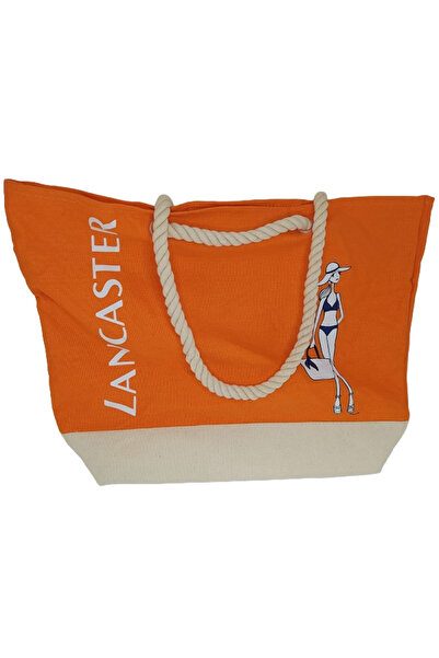 Lancaster Lancaster, Lancaster, Материал, Текстилна чанта, Плажна, Оранжева, ...