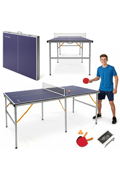 HyperMotion Masă pliabilă tenis masă HYP32 set complet