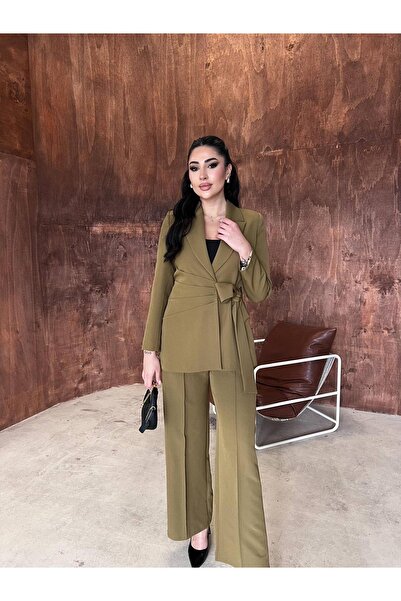 cottonage Luxury Women's Set with Waist Tie Detail