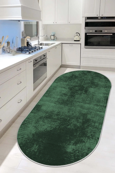 df home Kesme mutfak halısı Desenli Dijital Baskı Yıkanabilir Kaymaz Taban İn...