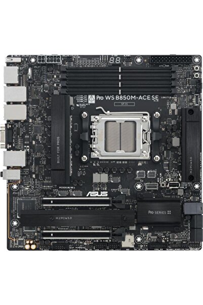 ASUS Motherboard PRO WS B850M-ACE SE, AMD B850, Socket AM5, mATX
